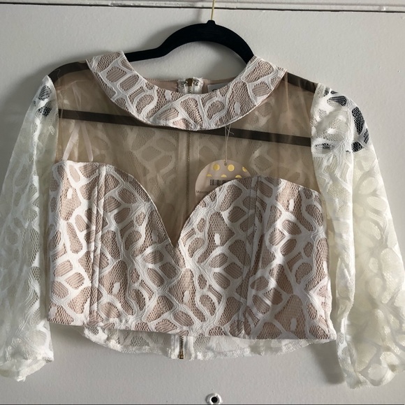 NWT- SABO Formal Crop Top-L - Picture 5 of 7